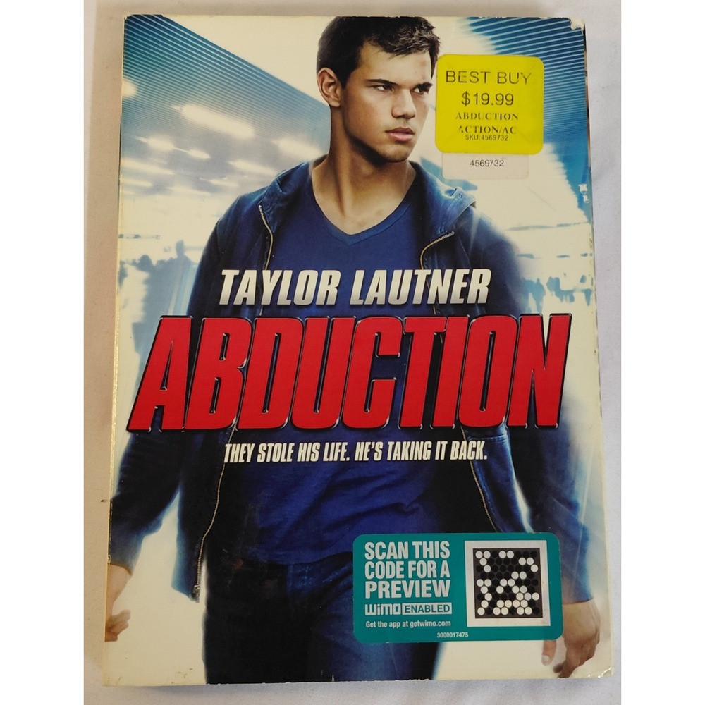 Abduction DVD 2011 Taylor Lautner Sigourney Weaver Lily Collins W/ Slipcover